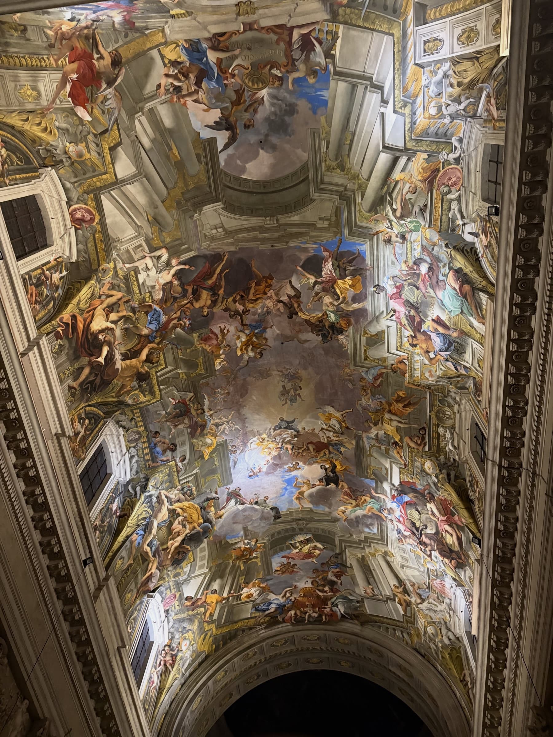 A vast fresco filling a church vault
